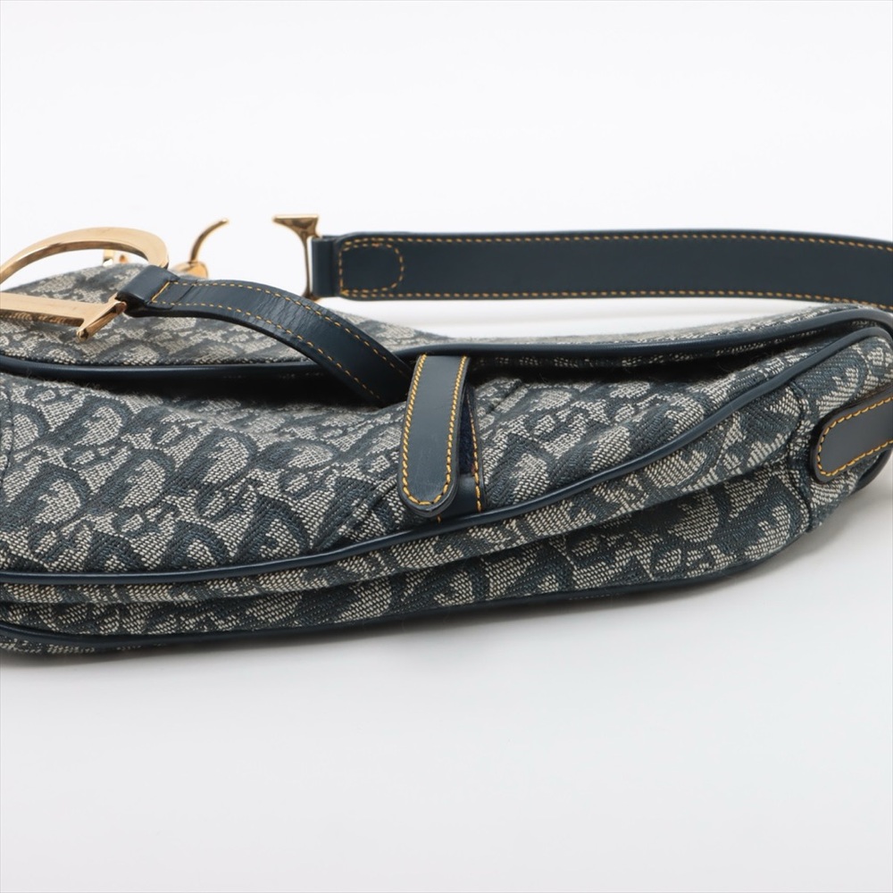 SOLD OUT ❌Christian Dior Saddle Medium Canvas Diorissimo Vintage Trotter - Picture 3 of 11